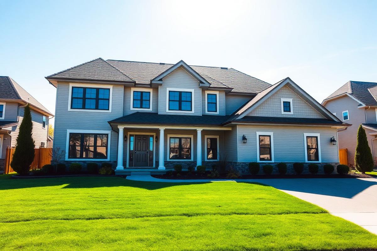 A modern Des Moines area home with a quality asphalt shingle roof
